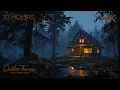 Cozy Cabin Thunderstorm Relaxing Rain Thunder Ambience to Calm Your Noisy Mind 4K 10 Hours