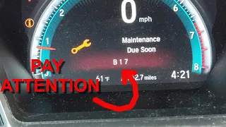 How to Find out the meaning of the Maintenance Code B17 MY Way
