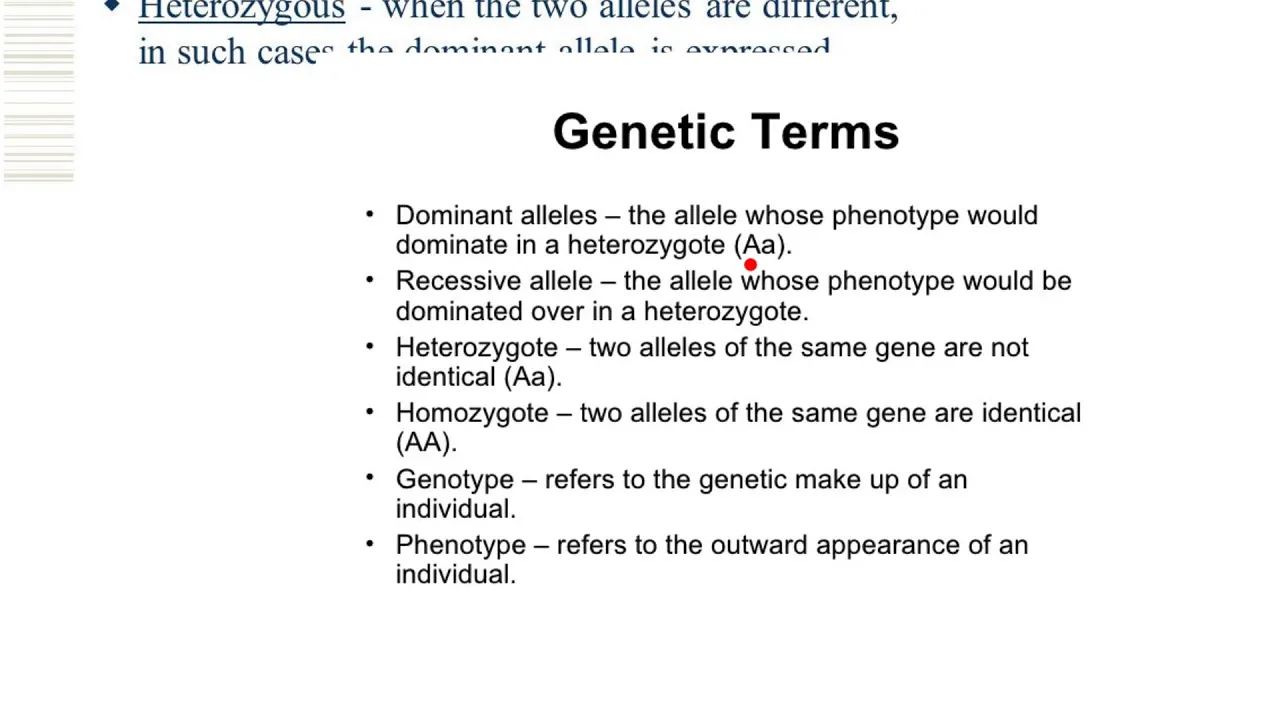 Genetics1-The basics and some terminology