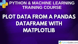 Plot Data from a Pandas DataFrame with Matplotlib