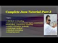 Complete Java Tutorial Part 2 Advanced Java Concepts and Techniques