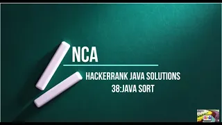 38 Java Sort Hackerrank java solutions