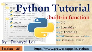 Python Tutorial for Beginners built in function in Python