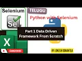 Part 1 Data Driven Framework Python Selenium Pytest Pytest-html Logs Screenshots Reports