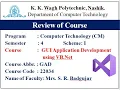 GUI Application development using VB Net - Course Review