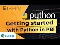 Install python pip panda and run your first script in Power BI