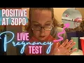 POSITIVE Pregnancy One Week After Period 3DPO Live Pregnancy Test Stay At Home Mom of 3 2020