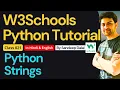 W3Schools W3Schools Python W3Schools Python Tutorial Class 021 Python Strings