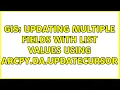 GIS Updating multiple fields with list values using arcpy da UpdateCursor