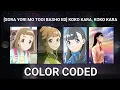 Download Lagu [SORA YORI MO TOOI BASHO ED] KOKO KARA, KOKO KARA [COLOR CODED]