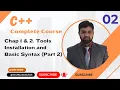 C Complete Latest Course In Urdu Chap 1 2 Tools Installation and Basic Syntax Part 2