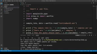 ECE 3304 Lecture 11 Wav Files in Python