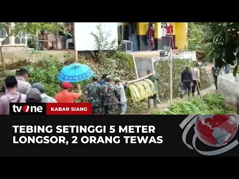 Bencana Longsor di Ciamis, Seorang Nenek & Cucunya Tewas Tertimbun