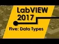 Introduction Course to LabVIEW Lesson 5 Identifying Data Types