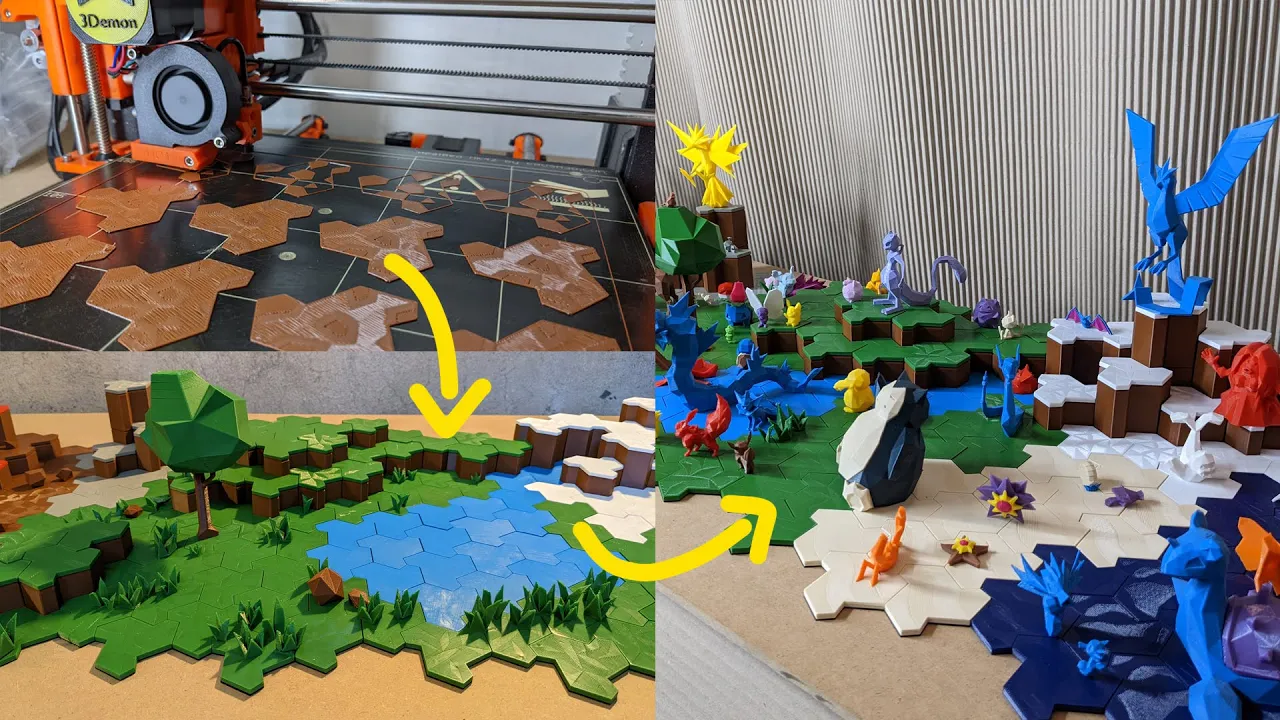 Display Area Low Poly Building Blocks