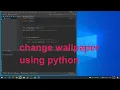 Change Your desktop background using python struct ctypes