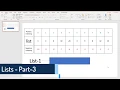 PCAP - Programming Essentials in Python Module 3 Lists-part 3