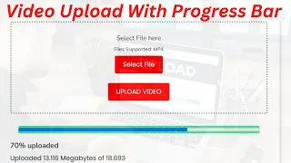 File Upload With Progress Bar Using PHP MySQL and JavaScript Upload With Progress Bar