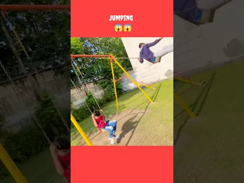 Sahil ye kha se jump kr diya 😱#viral #shorts #shortsfeed #tending #entertainment #funny
