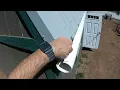 Shop Tin Roof Rain Gutter Project using 3 OD - Sch 20 PVC Experiment