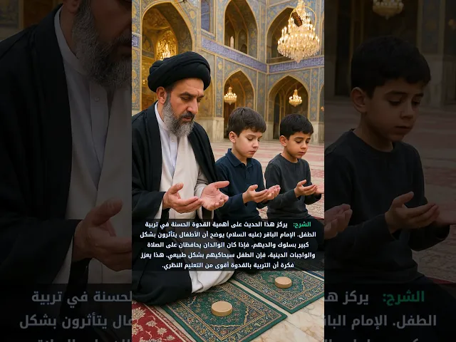 ⁣القدوة في تعليم الصلاة    #المنبر_عَبرة_وعِبرة  #تعليم_الصلاة_للأطفال #الامام_الباقر #الميرزا_النوري