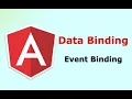 Data Binding in Angular Event Binding One Way Binding