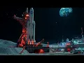 The boy in the moon lifts off from the lunar surface in orion 7