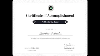 Hackerrank Problem Solving Basic Certificate exam Solutions