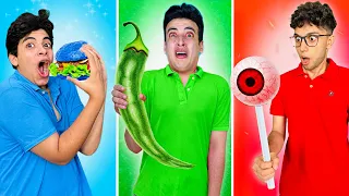 تحدي اكل يوم كامل بنفس لون ملابسنا مع مروان جليتش  تحدي اكل يوم كامل بنفس لون ملابسنا مع مروان جليتش