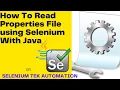 Properties File Selenium Properties File Key and Value Properties Class Java