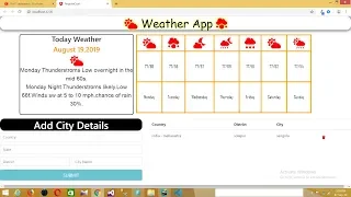 Angular project step by step create weather app in angular Angular projects