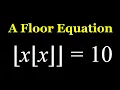 Solving a Floor within Floor Equation