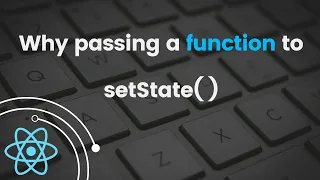 Why we need to pass a function to setState React Tutorial