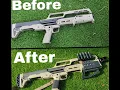 Kel-Tec KS7 Before and After Mods Comparison