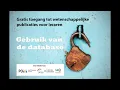 Hulp bij het gebruik van EBSCO Education Source
