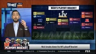 Nick Wright breaks down his NFL playoff bracket - Which team will win Super Bowl