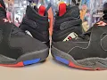 Air Jordan 8 playoff comparison