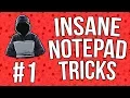 Best Notepad Tricks Hacks Codes Part 1