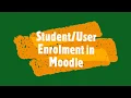 Self Enrollment for students in Moodle