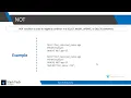 How to use logical operators AND OR NOT in SQL