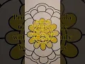 Colour My Printable Mandala Colouring book with Me using only Yellow Markers Part 2