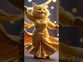 A Beautiful Yellow Cat Dancing in a Gorgeous Red Dress - 3D Animation what is this