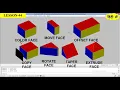 Solid Face editing commands in AutoCAD COLOR COPY MOVE OFFSET EXTRUDE TAPER ROTATE - 44
