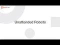 Managing Unattended Robots in Modern Folders