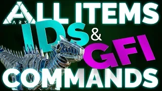 All ITEM IDs GFI Commands List Ark Survival Evolved PC Xbox PS4 Updated 2018