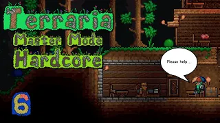 Terraria Master Mode Hardcore Character Squirrel hook and fishing Say less Part 6