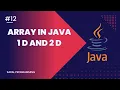 Array in Java Java array 1d and 2d Java zero to hero saral programming