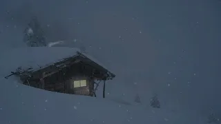 Epic Blizzard In Bavarian Alps Howling Wind Blowing Snow Sounds For Sleep Study Relaxation 