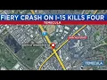 Fiery crash on I-15 in Temecula kills 4 including teens