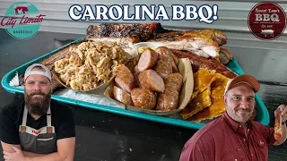 Cooking And Eating BBQ In The Carolinas! | Chuds BBQ